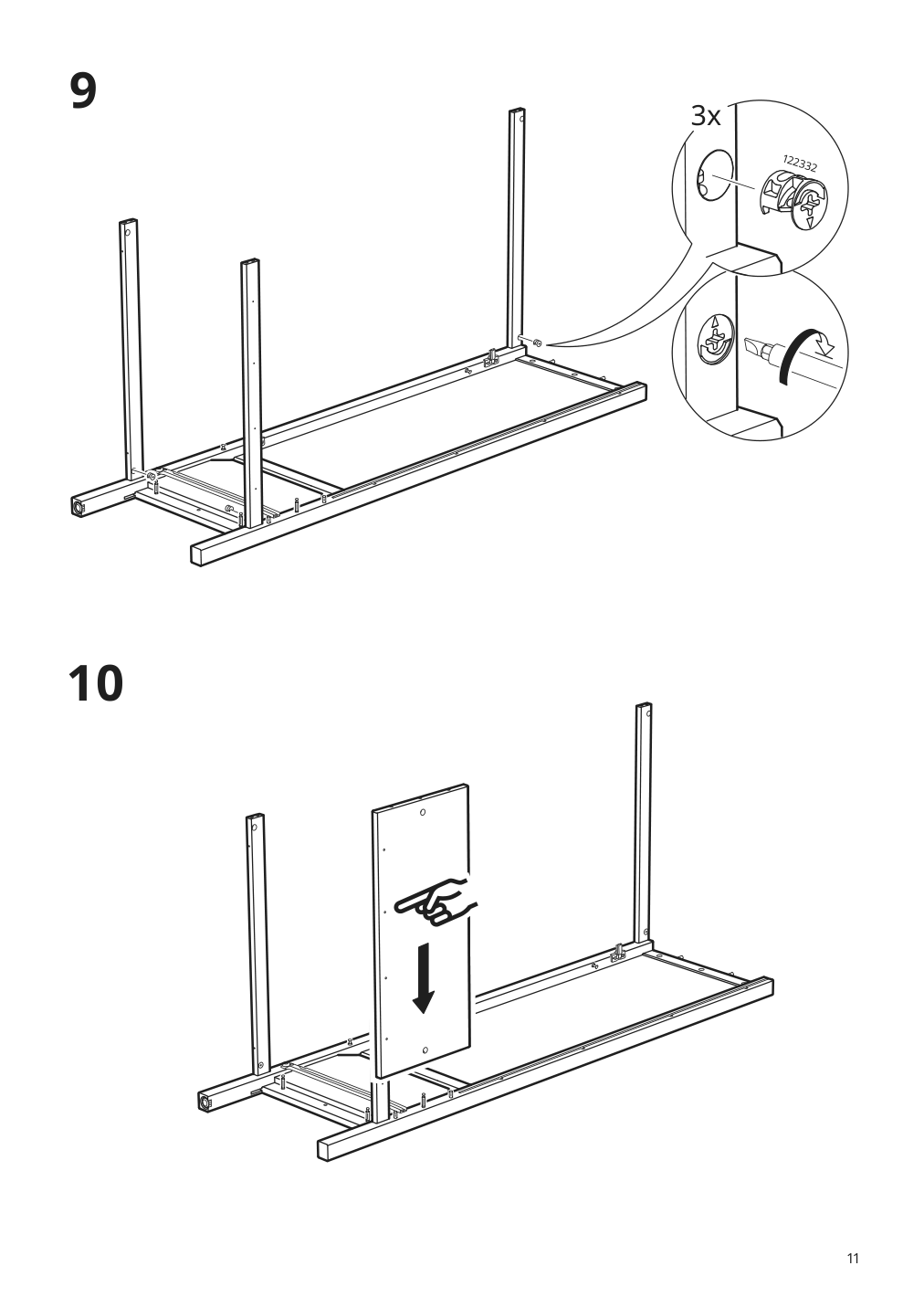 Assembly instructions for IKEA Sundvik wardrobe gray | Page 11 - IKEA SUNDVIK wardrobe 504.942.64