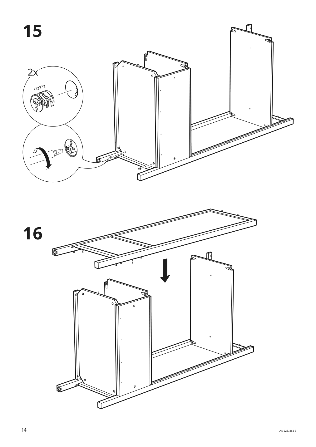 Assembly instructions for IKEA Sundvik wardrobe gray | Page 14 - IKEA SUNDVIK wardrobe 504.942.64