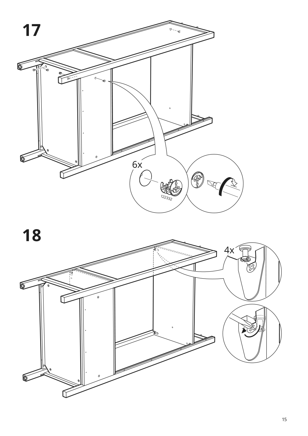 Assembly instructions for IKEA Sundvik wardrobe gray | Page 15 - IKEA SUNDVIK wardrobe 504.942.64