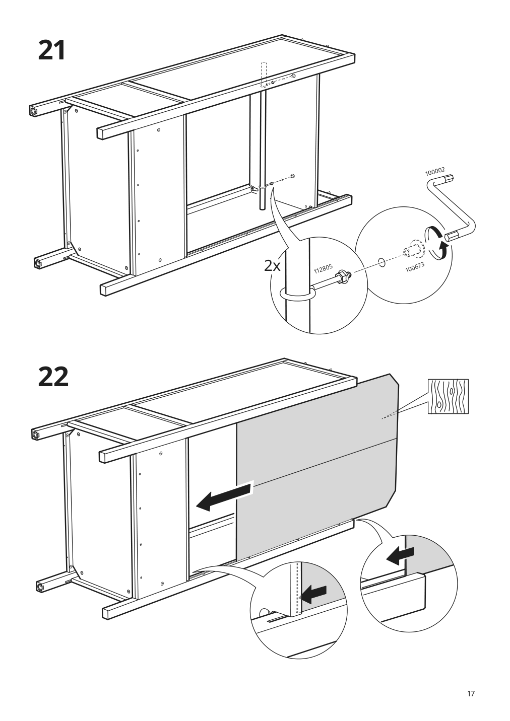 Assembly instructions for IKEA Sundvik wardrobe gray | Page 17 - IKEA SUNDVIK 3-piece baby furniture set 095.058.16