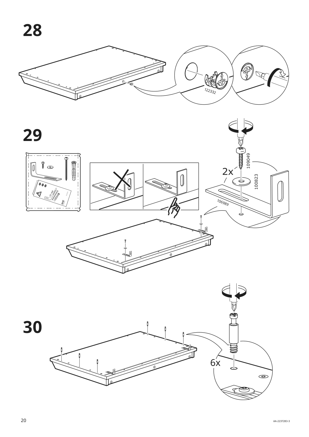 Assembly instructions for IKEA Sundvik wardrobe gray | Page 20 - IKEA SUNDVIK 3-piece baby furniture set 095.058.16