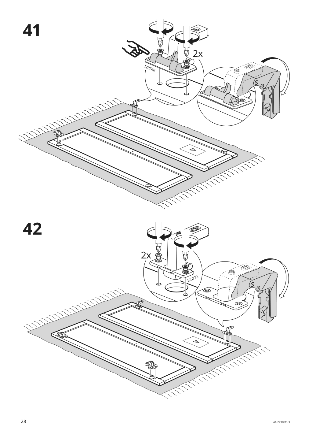 Assembly instructions for IKEA Sundvik wardrobe gray | Page 28 - IKEA SUNDVIK 3-piece baby furniture set 095.058.16