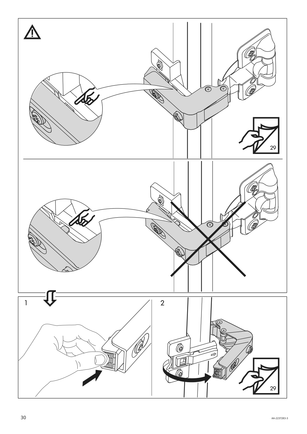 Assembly instructions for IKEA Sundvik wardrobe gray | Page 30 - IKEA SUNDVIK 3-piece baby furniture set 095.058.16