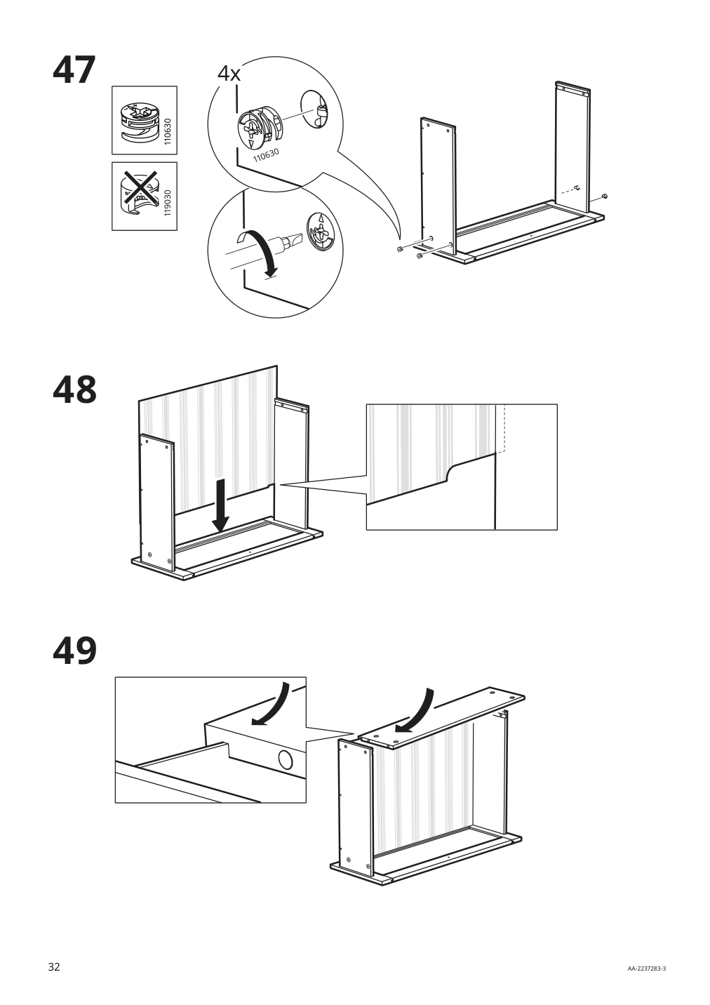 Assembly instructions for IKEA Sundvik wardrobe gray | Page 32 - IKEA SUNDVIK wardrobe 504.942.64