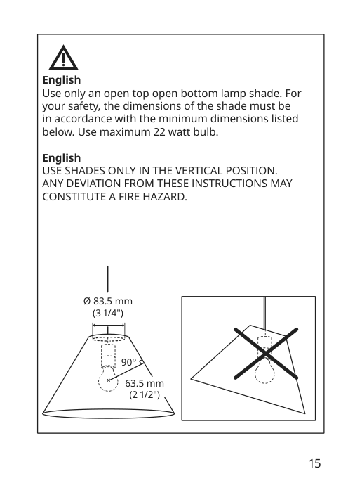 Assembly instructions for IKEA Sunneby cord set black textile | Page 15 - IKEA SUNNEBY / MOLNART pendant lamp with LED bulb 794.912.03