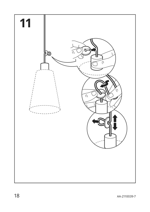 Assembly instructions for IKEA Sunneby cord set black textile | Page 18 - IKEA SUNNEBY / MOLNART pendant lamp with LED bulb 794.912.03