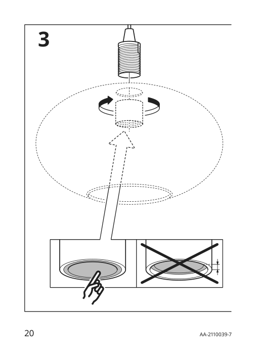 Assembly instructions for IKEA Sunneby cord set black textile | Page 20 - IKEA SUNNEBY / MOLNART pendant lamp with LED bulb 794.912.03