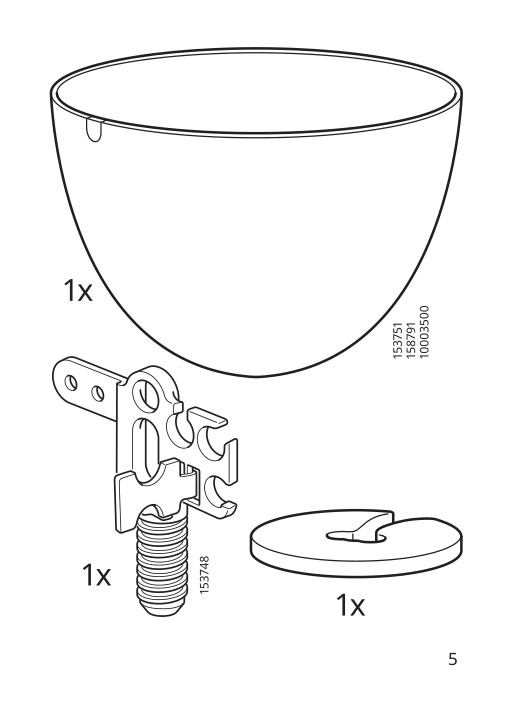 Assembly instructions for IKEA Sunneby cord set black textile | Page 5 - IKEA SUNNEBY / MOLNART pendant lamp with LED bulb 794.912.03