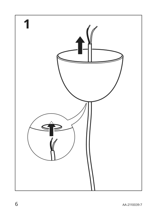 Assembly instructions for IKEA Sunneby cord set black textile | Page 6 - IKEA SUNNEBY / MOLNART pendant lamp with LED bulb 794.912.03