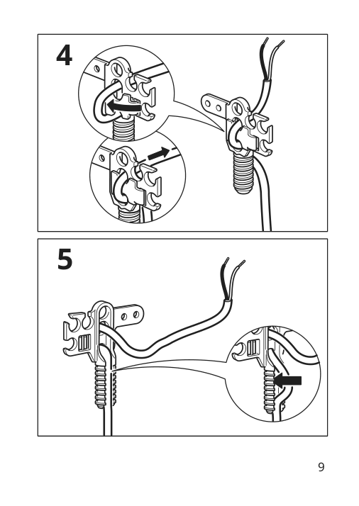 Assembly instructions for IKEA Sunneby cord set black textile | Page 9 - IKEA SUNNEBY / MOLNART pendant lamp with LED bulb 794.912.03