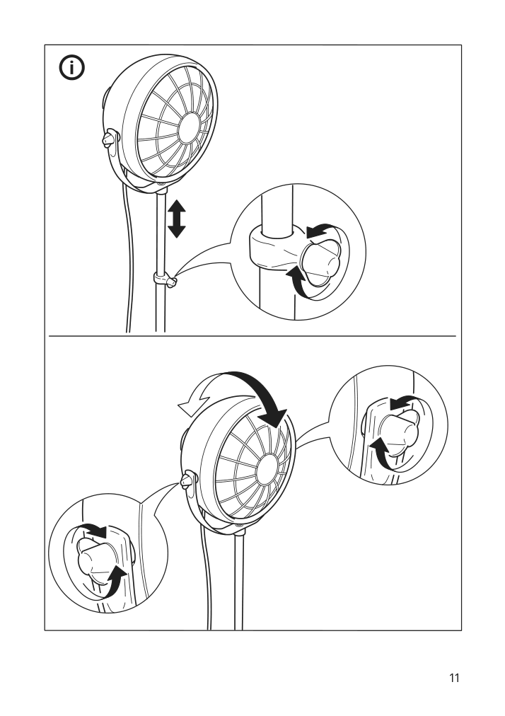 Assembly instructions for IKEA Svartnora floor lamp with led bulb black | Page 11 - IKEA SVARTNORA floor lamp with LED bulb 004.594.37