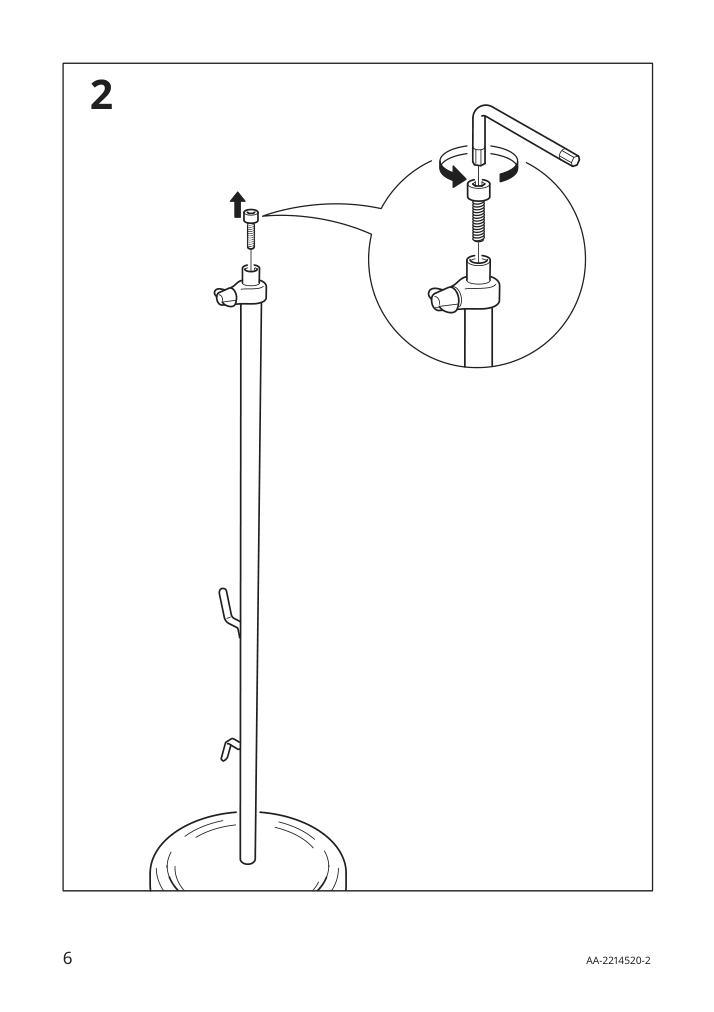 Assembly instructions for IKEA Svartnora floor lamp with led bulb black | Page 6 - IKEA SVARTNORA floor lamp with LED bulb 004.594.37