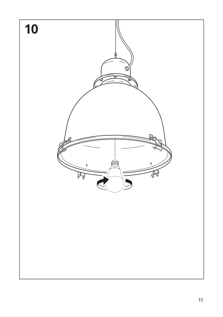 Assembly instructions for IKEA Svartnora pendant lamp black | Page 11 - IKEA SVARTNORA pendant lamp 404.307.72