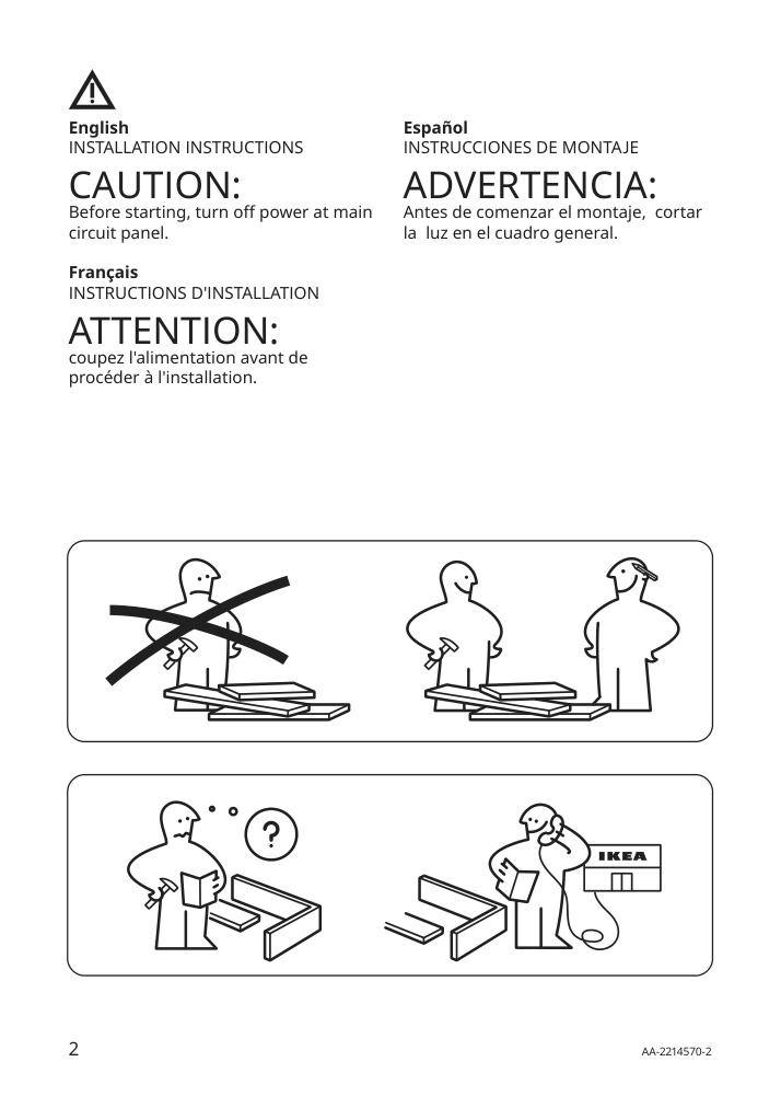 Assembly instructions for IKEA Svartnora pendant lamp black | Page 2 - IKEA SVARTNORA pendant lamp 404.307.72