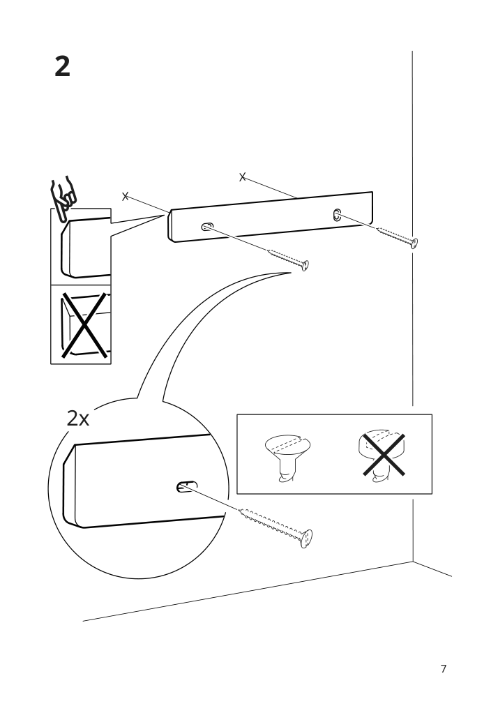 Assembly instructions for IKEA Svensas memo board with pins beige | Page 7 - IKEA SVENSÅS memo board with pins 404.403.61