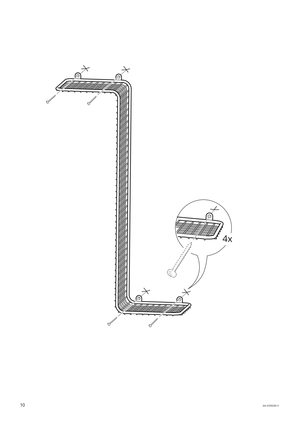 Assembly instructions for IKEA Svenshult wall shelf gold | Page 10 - IKEA SVENSHULT wall shelf 504.275.33