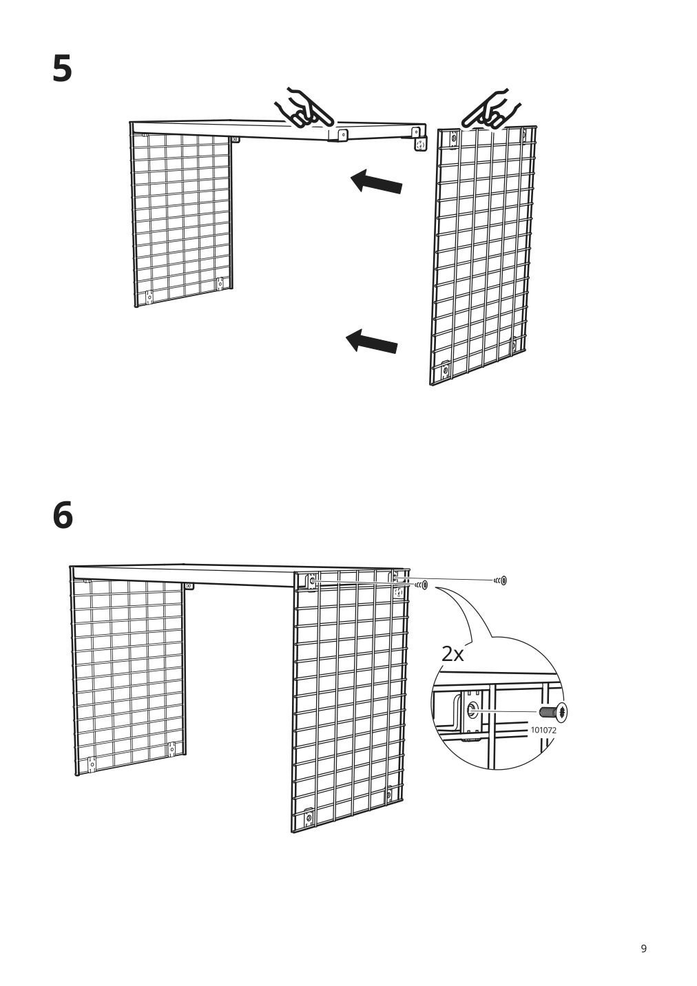 Assembly instructions for IKEA Svenshult wall shelf with storage brown red white stained oak effect | Page 9 - IKEA SVENSHULT wall shelf with storage 804.000.75