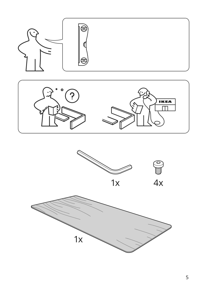 Assembly instructions for IKEA Symfonisk bookshelf speaker wall bracket white | Page 5 - IKEA SYMFONISK bookshelf speaker wall bracket 104.609.30