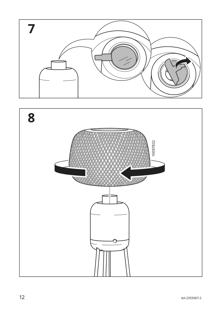 Assembly instructions for IKEA Symfonisk floor lamp with wifi sonos speaker bamboo smart | Page 12 - IKEA SYMFONISK floor lamp with WiFi Sonos speaker 505.282.78