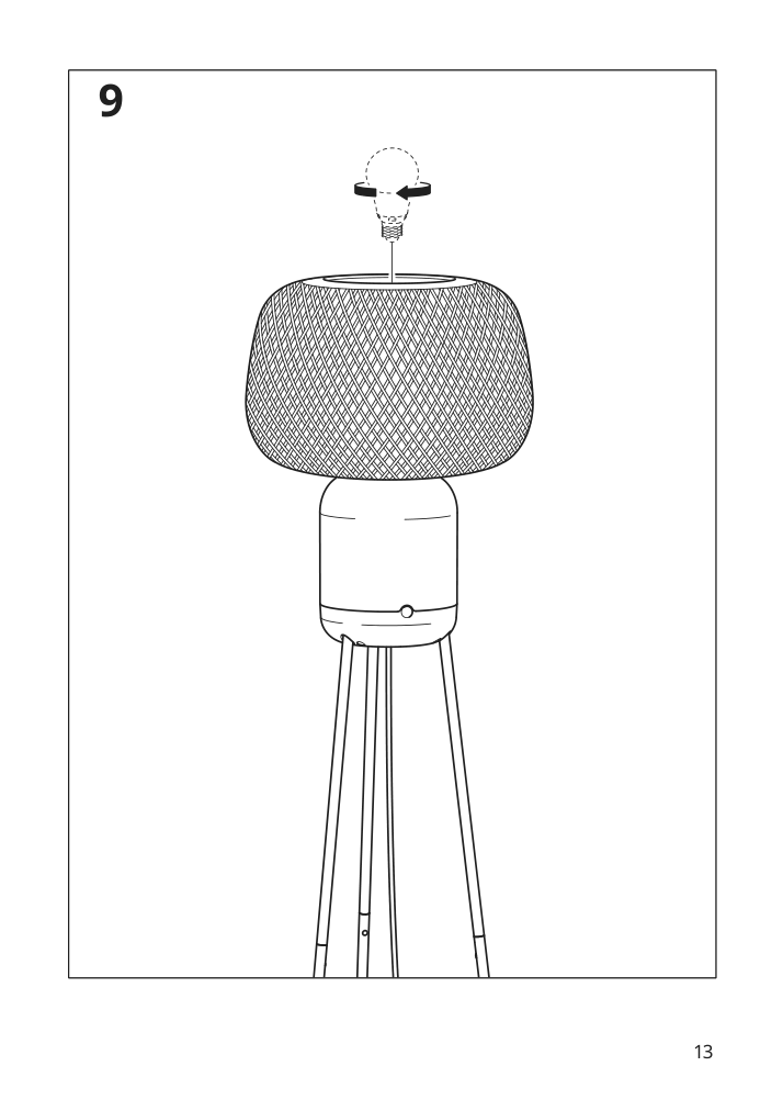 Assembly instructions for IKEA Symfonisk floor lamp with wifi sonos speaker bamboo smart | Page 13 - IKEA SYMFONISK floor lamp with WiFi Sonos speaker 505.282.78