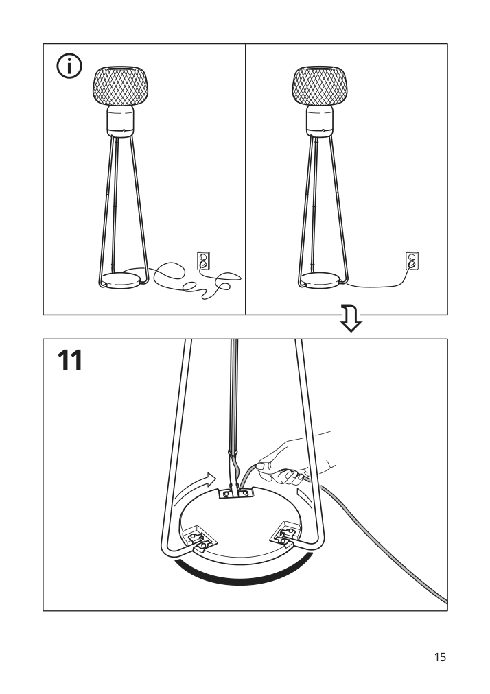 Assembly instructions for IKEA Symfonisk floor lamp with wifi sonos speaker bamboo smart | Page 15 - IKEA SYMFONISK floor lamp with WiFi Sonos speaker 505.282.78