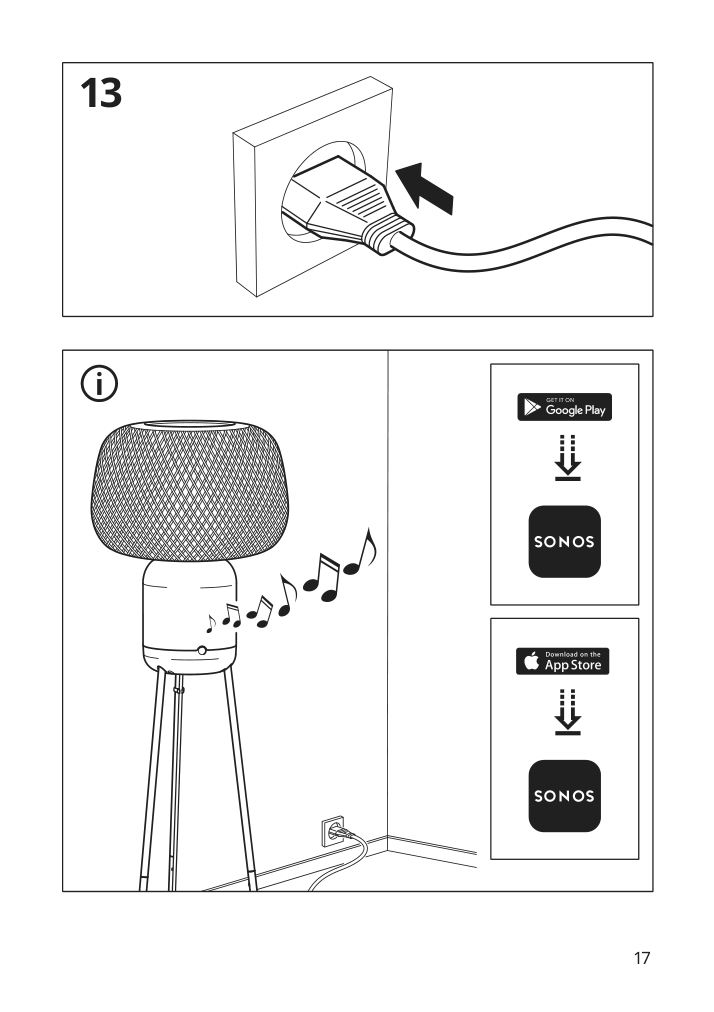 Assembly instructions for IKEA Symfonisk floor lamp with wifi sonos speaker bamboo smart | Page 17 - IKEA SYMFONISK floor lamp with WiFi Sonos speaker 505.282.78