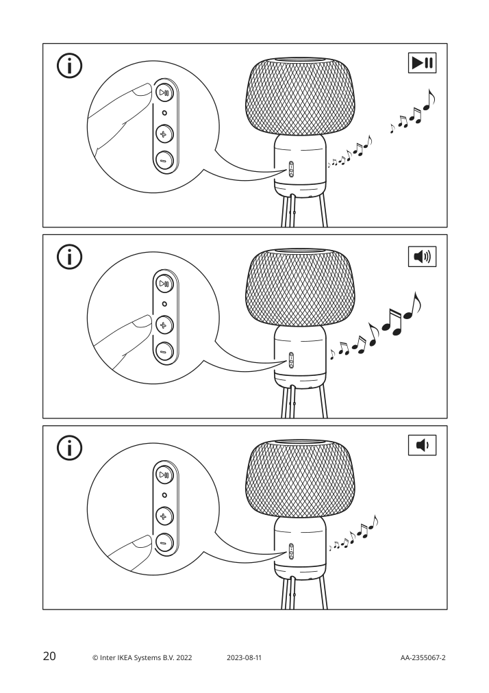 Assembly instructions for IKEA Symfonisk floor lamp with wifi sonos speaker bamboo smart | Page 20 - IKEA SYMFONISK floor lamp with WiFi Sonos speaker 505.282.78