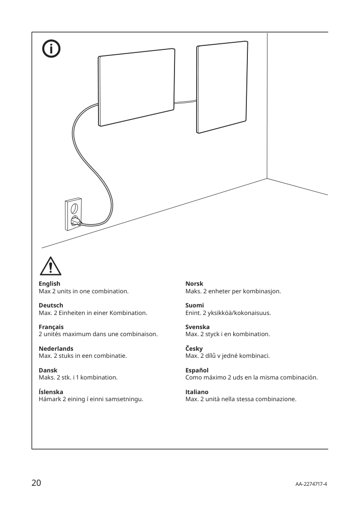 Assembly instructions for IKEA Symfonisk picture frame w sonos wi fi speaker black smart | Page 20 - IKEA SYMFONISK picture frame w Sonos Wi-Fi speaker 504.857.64