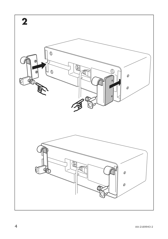 Assembly instructions for IKEA Symfonisk speaker hook black | Page 4 - IKEA SYMFONISK speaker hook 504.443.25