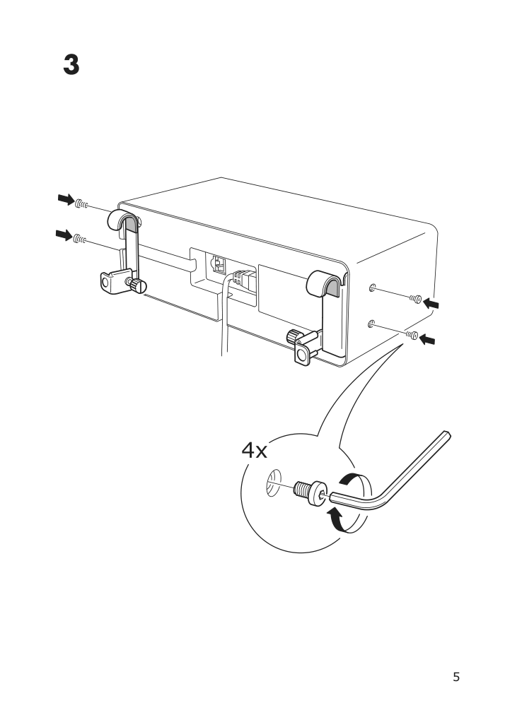 Assembly instructions for IKEA Symfonisk speaker hook black | Page 5 - IKEA SYMFONISK speaker hook 504.443.25