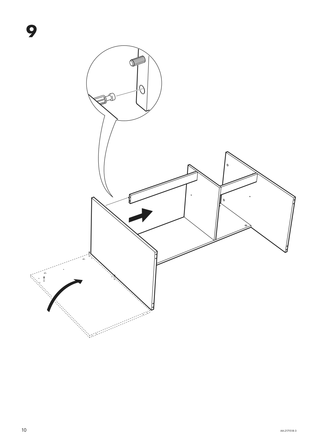 Assembly instructions for IKEA Syvde dressing table white | Page 10 - IKEA SYVDE dressing table 804.307.46