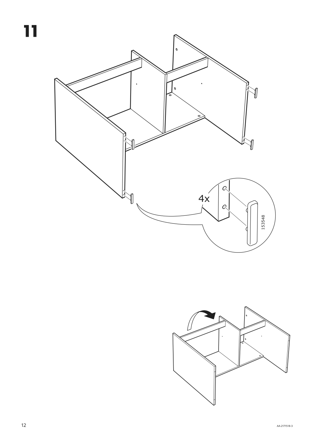 Assembly instructions for IKEA Syvde dressing table white | Page 12 - IKEA SYVDE dressing table 804.307.46