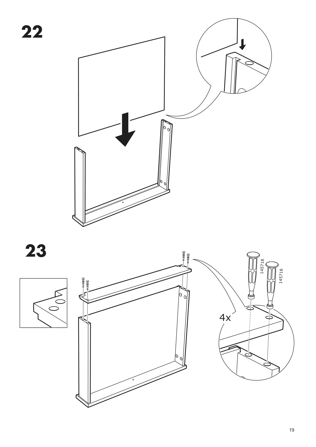 Assembly instructions for IKEA Syvde dressing table white | Page 19 - IKEA SYVDE dressing table 804.307.46