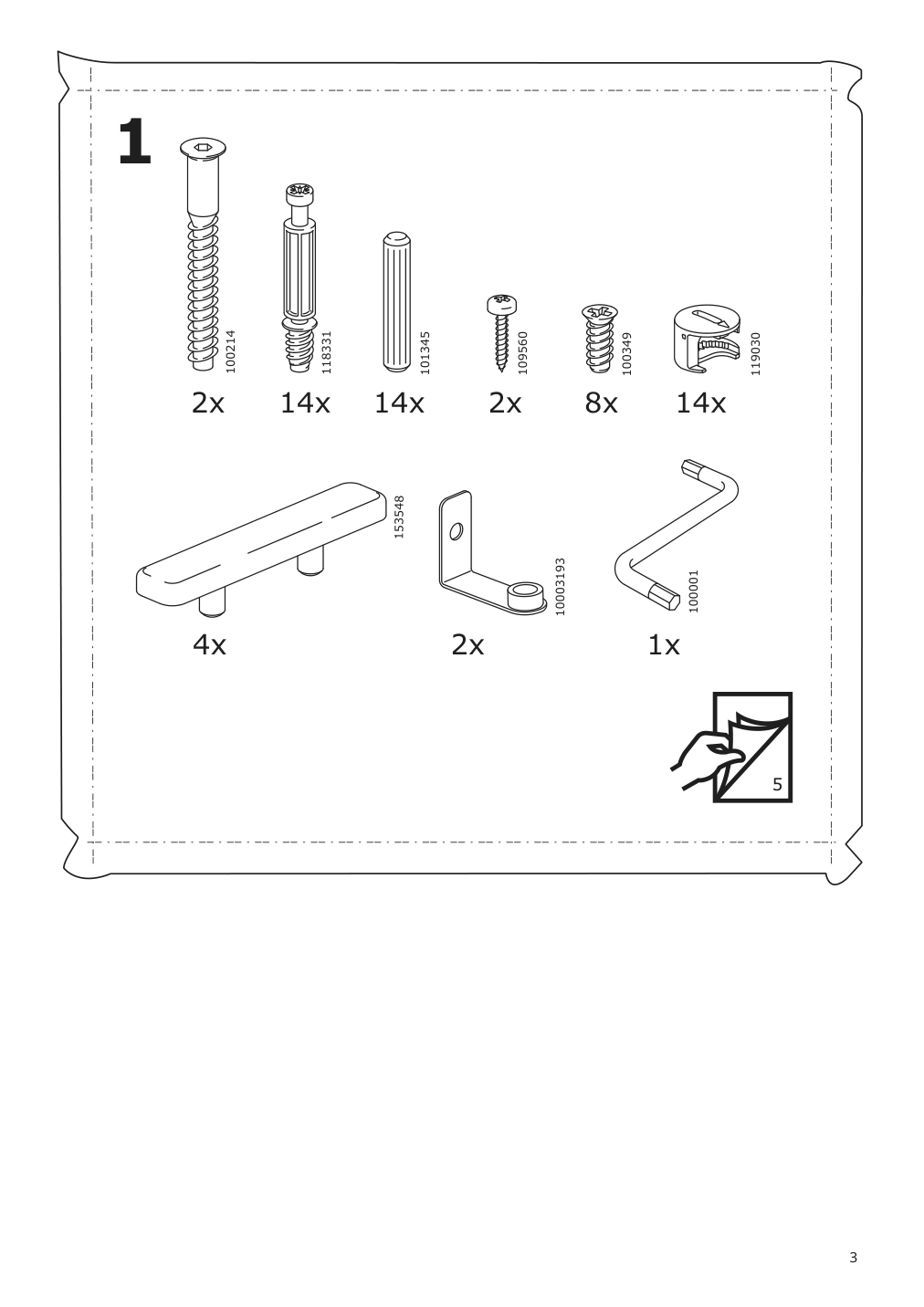 Assembly instructions for IKEA Syvde dressing table white | Page 3 - IKEA SYVDE dressing table 804.307.46