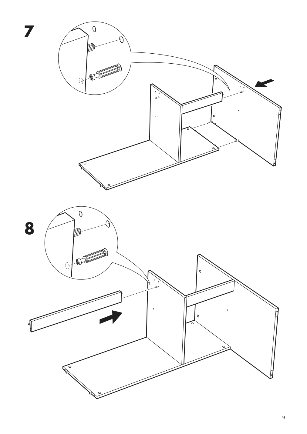 Assembly instructions for IKEA Syvde dressing table white | Page 9 - IKEA SYVDE dressing table 804.307.46