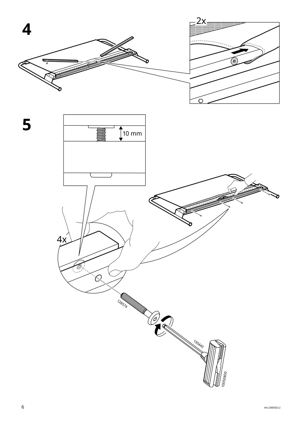 Assembly instructions for IKEA Taellasen upholstered bed frame kulsta light beige | Page 6 - IKEA TÄLLÅSEN upholstered bed frame 905.647.78