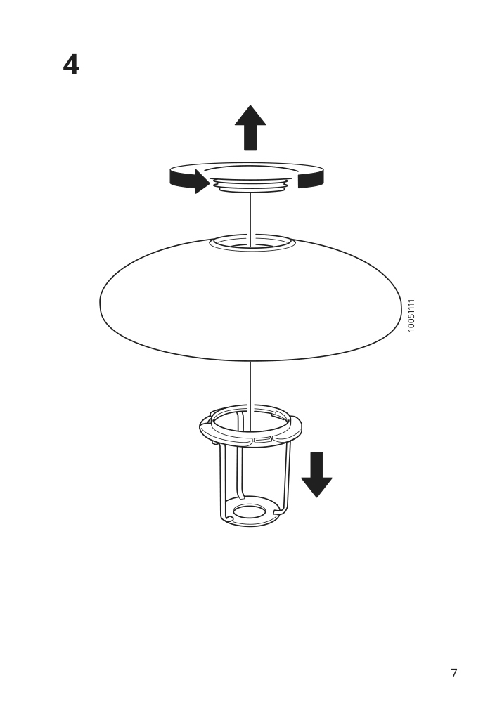 Assembly instructions for IKEA Taellbyn floor lamp nickel plated opal glass | Page 7 - IKEA TÄLLBYN floor lamp 404.377.40