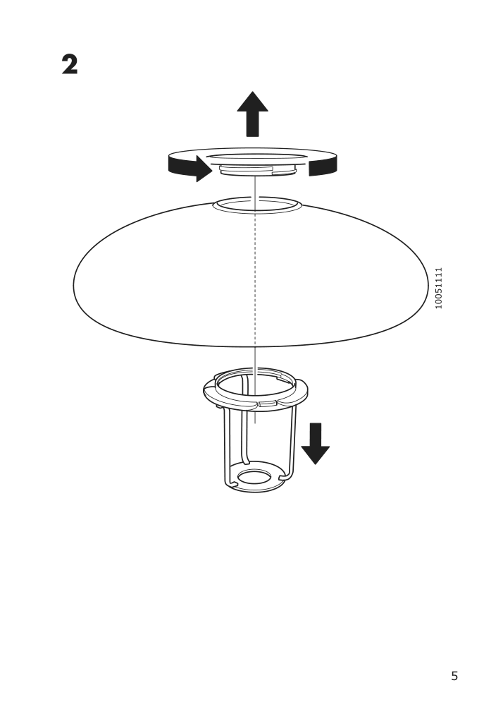 Assembly instructions for IKEA Taellbyn table lamp with led bulb nickel plated opal glass | Page 5 - IKEA TÄLLBYN table lamp with LED bulb 004.308.11