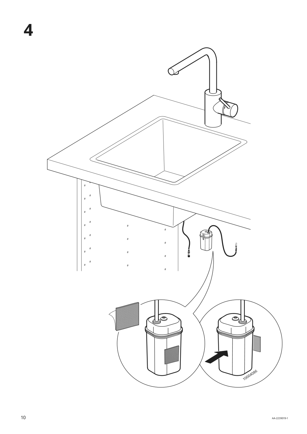 Assembly instructions for IKEA Taemnaren kitchen faucet w sensor stainless steel color | Page 10 - IKEA TÄMNAREN kitchen faucet w sensor 903.594.95