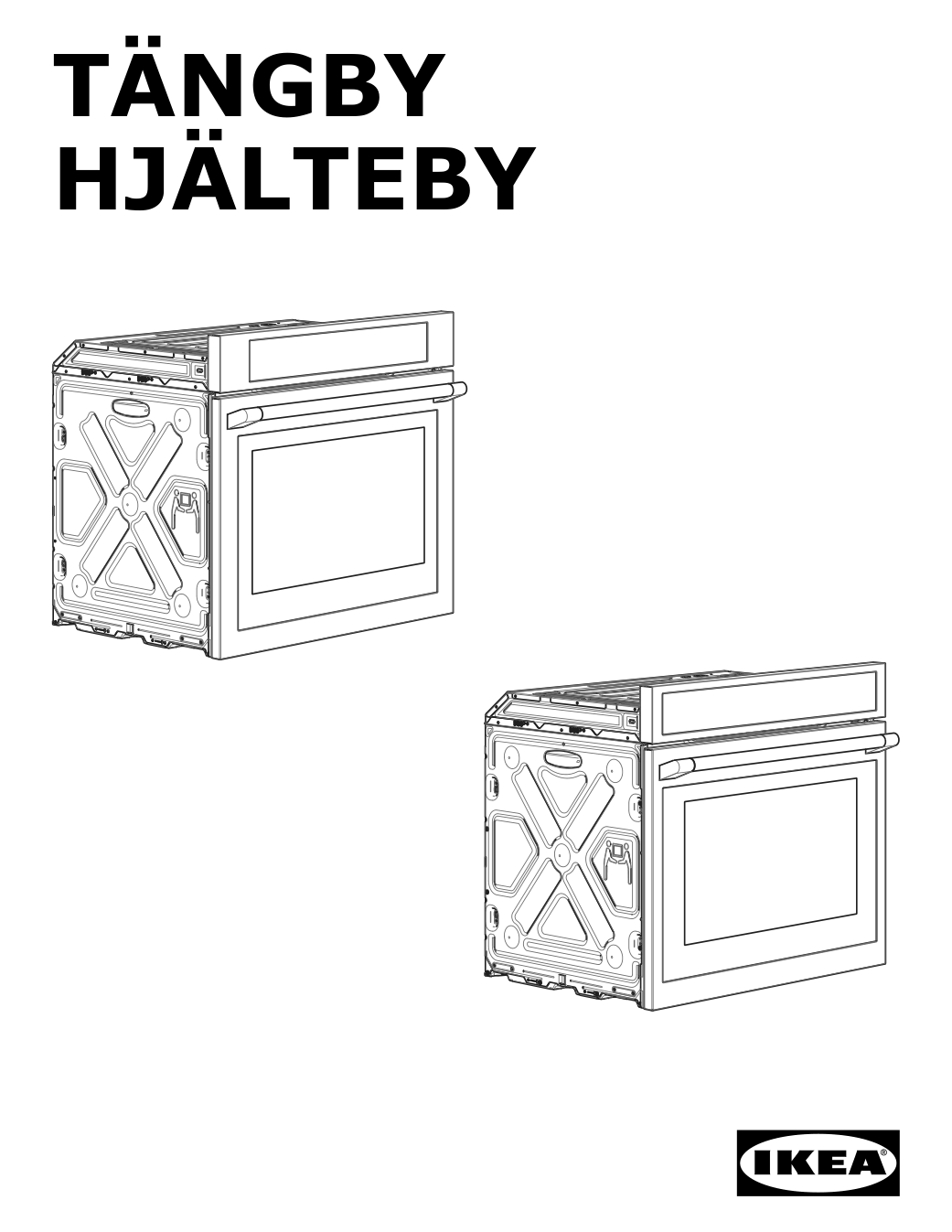 Assembly instructions for IKEA Taengby fan convection wall oven self clean stainless steel | Page 1 - IKEA TÄNGBY Fan Convection Wall Oven self-clean 405.405.44