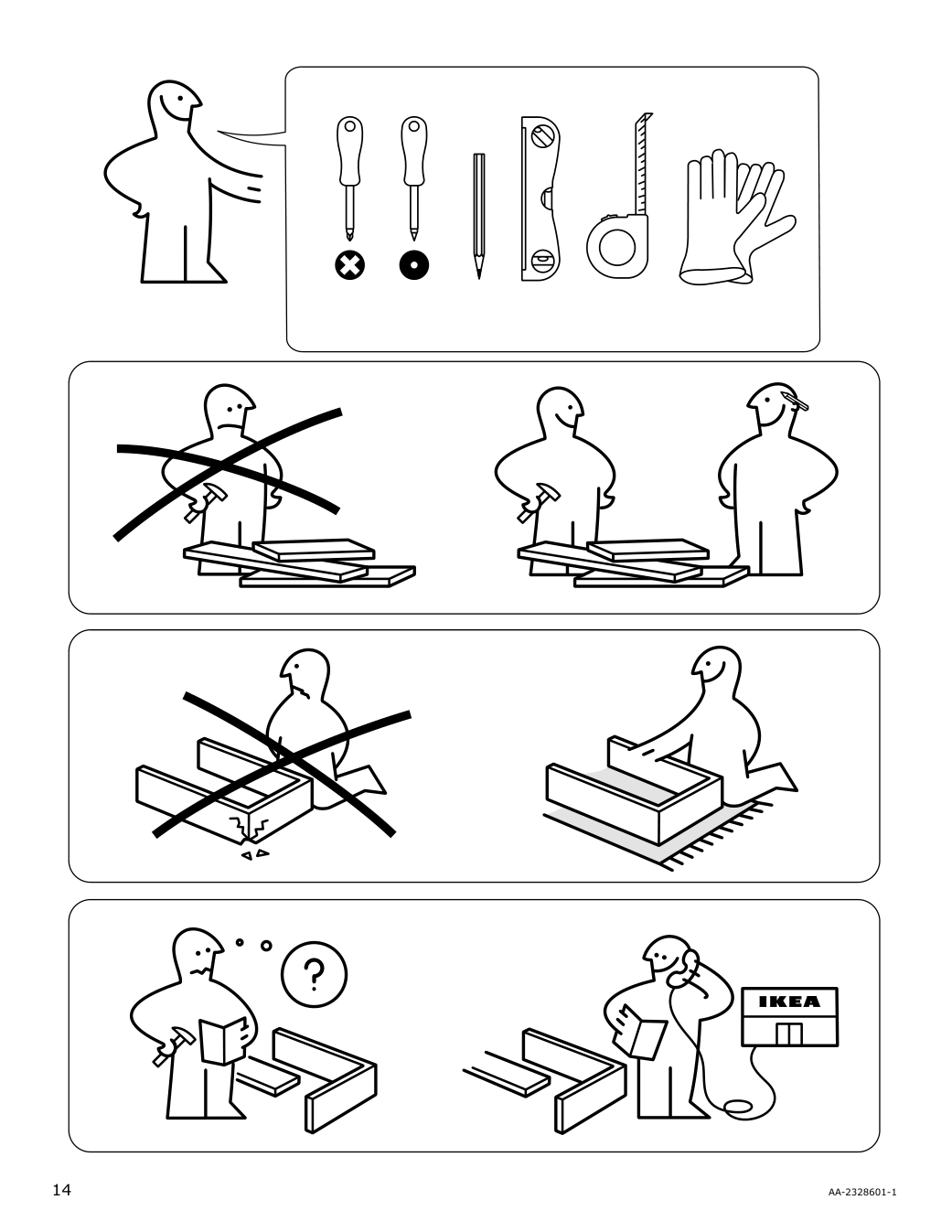 Assembly instructions for IKEA Taengby fan convection wall oven self clean stainless steel | Page 14 - IKEA TÄNGBY Fan Convection Wall Oven self-clean 405.405.44