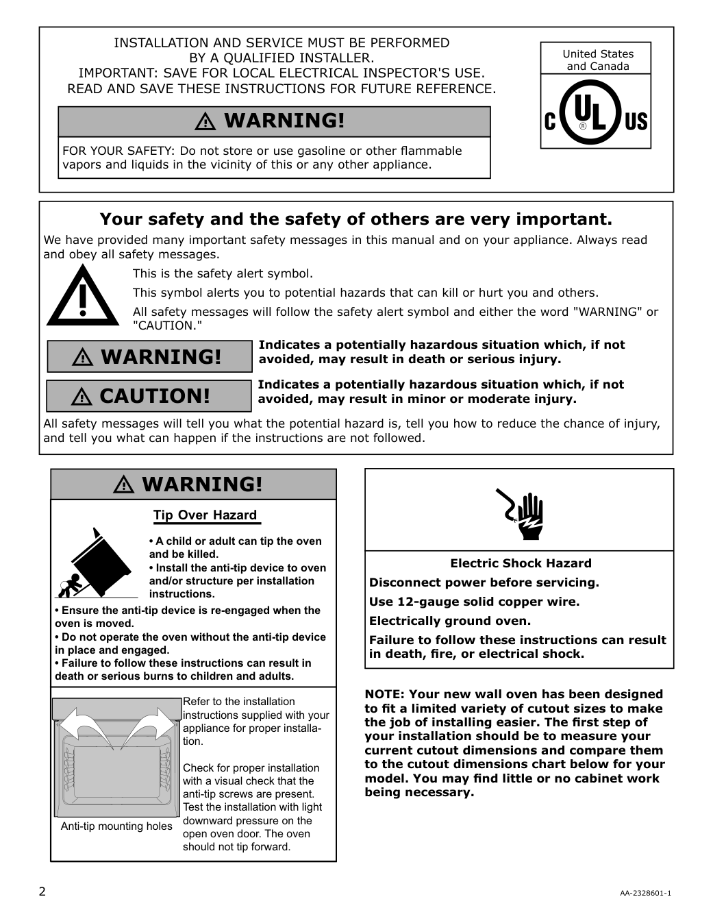 Assembly instructions for IKEA Taengby fan convection wall oven self clean stainless steel | Page 2 - IKEA TÄNGBY Fan Convection Wall Oven self-clean 405.405.44