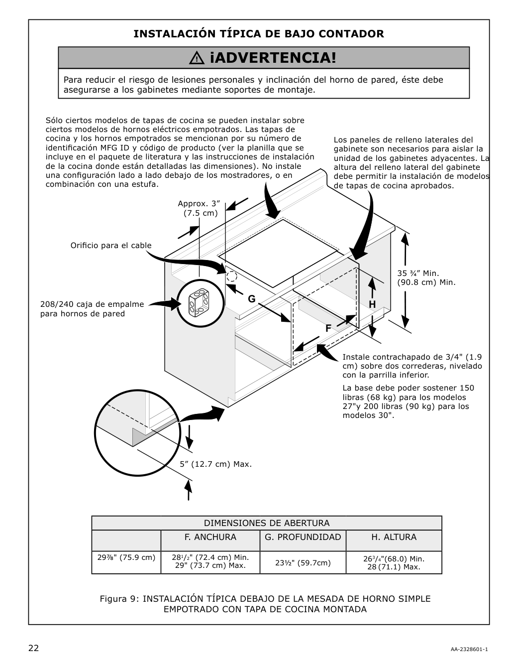 Assembly instructions for IKEA Taengby fan convection wall oven self clean stainless steel | Page 22 - IKEA TÄNGBY Fan Convection Wall Oven self-clean 405.405.44