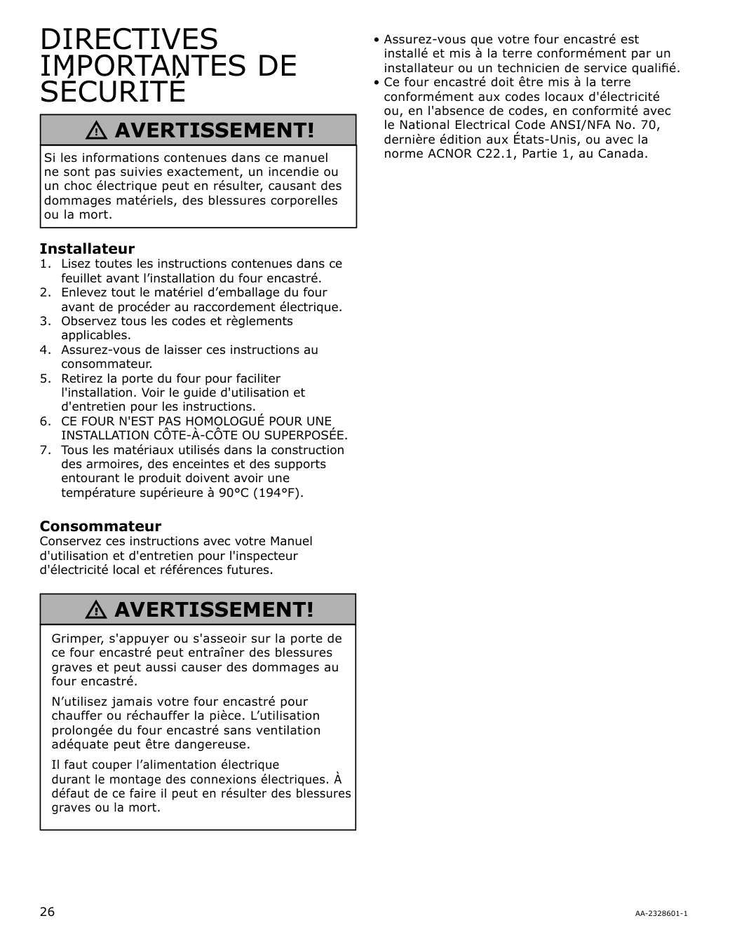 Assembly instructions for IKEA Taengby fan convection wall oven self clean stainless steel | Page 26 - IKEA TÄNGBY Fan Convection Wall Oven self-clean 405.405.44