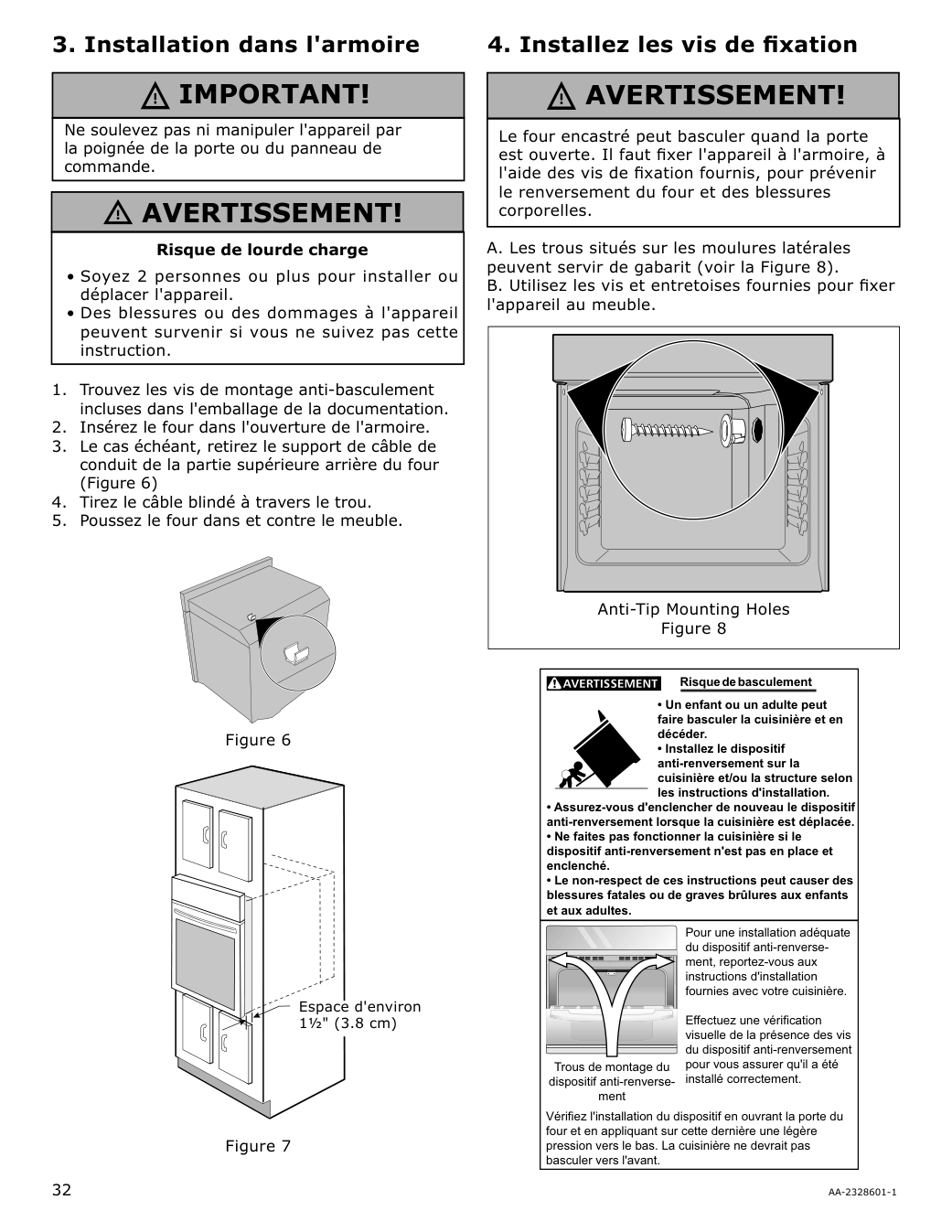 Assembly instructions for IKEA Taengby fan convection wall oven self clean stainless steel | Page 32 - IKEA TÄNGBY Fan Convection Wall Oven self-clean 405.405.44