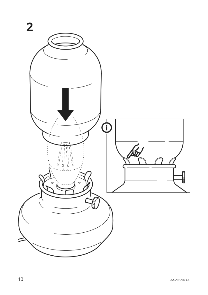 Assembly instructions for IKEA Taernaby table lamp dimmable beige | Page 10 - IKEA TÄRNABY table lamp 605.080.72