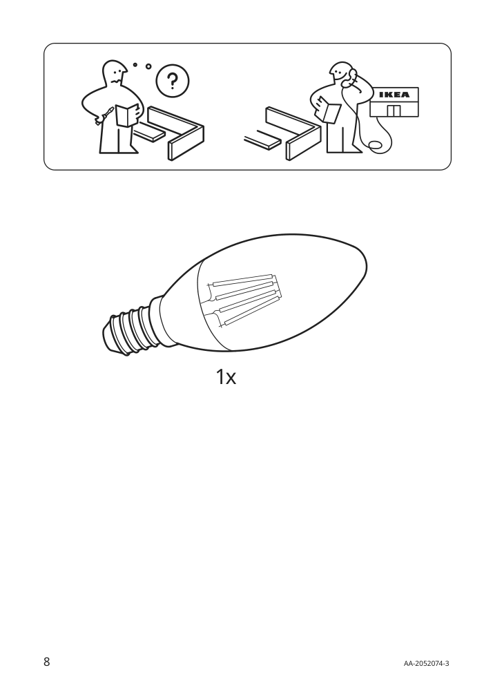 Assembly instructions for IKEA Taernaby table lamp with led bulb dimmable anthracite | Page 8 - IKEA TÄRNABY table lamp with LED bulb 603.238.94