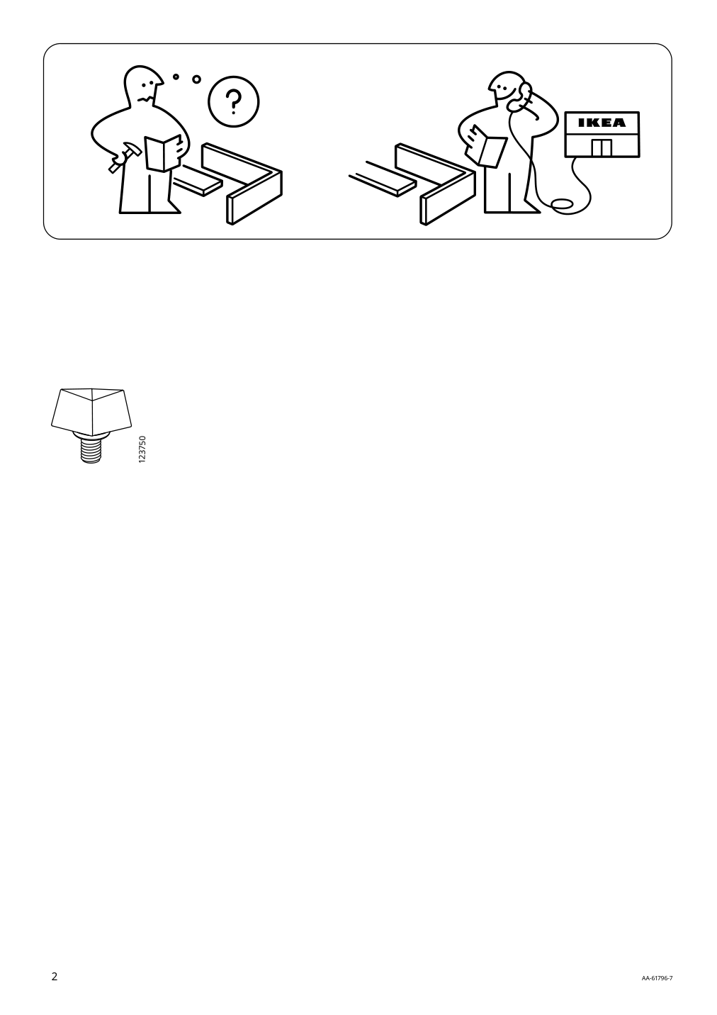 Assembly instructions for IKEA Taernoe table outdoor black light brown stained | Page 2 - IKEA TÄRNÖ table+2 chairs, outdoor 698.984.15