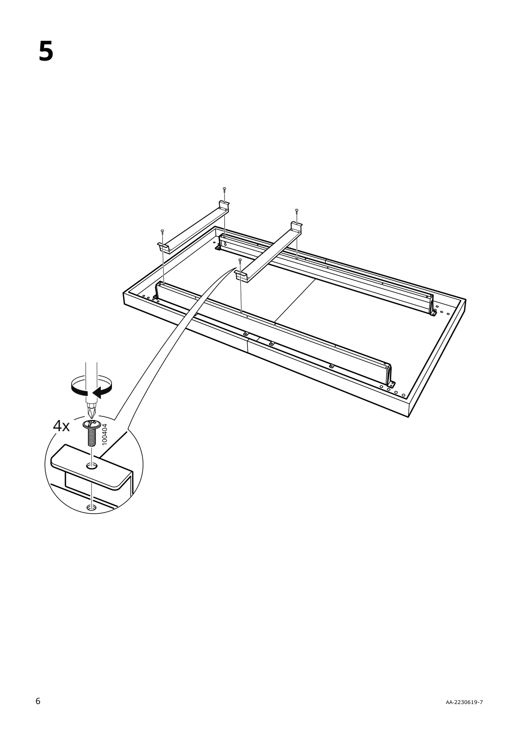 Assembly instructions for IKEA Tarsele extendable table oak veneer black | Page 6 - IKEA TARSELE extendable table 705.813.59