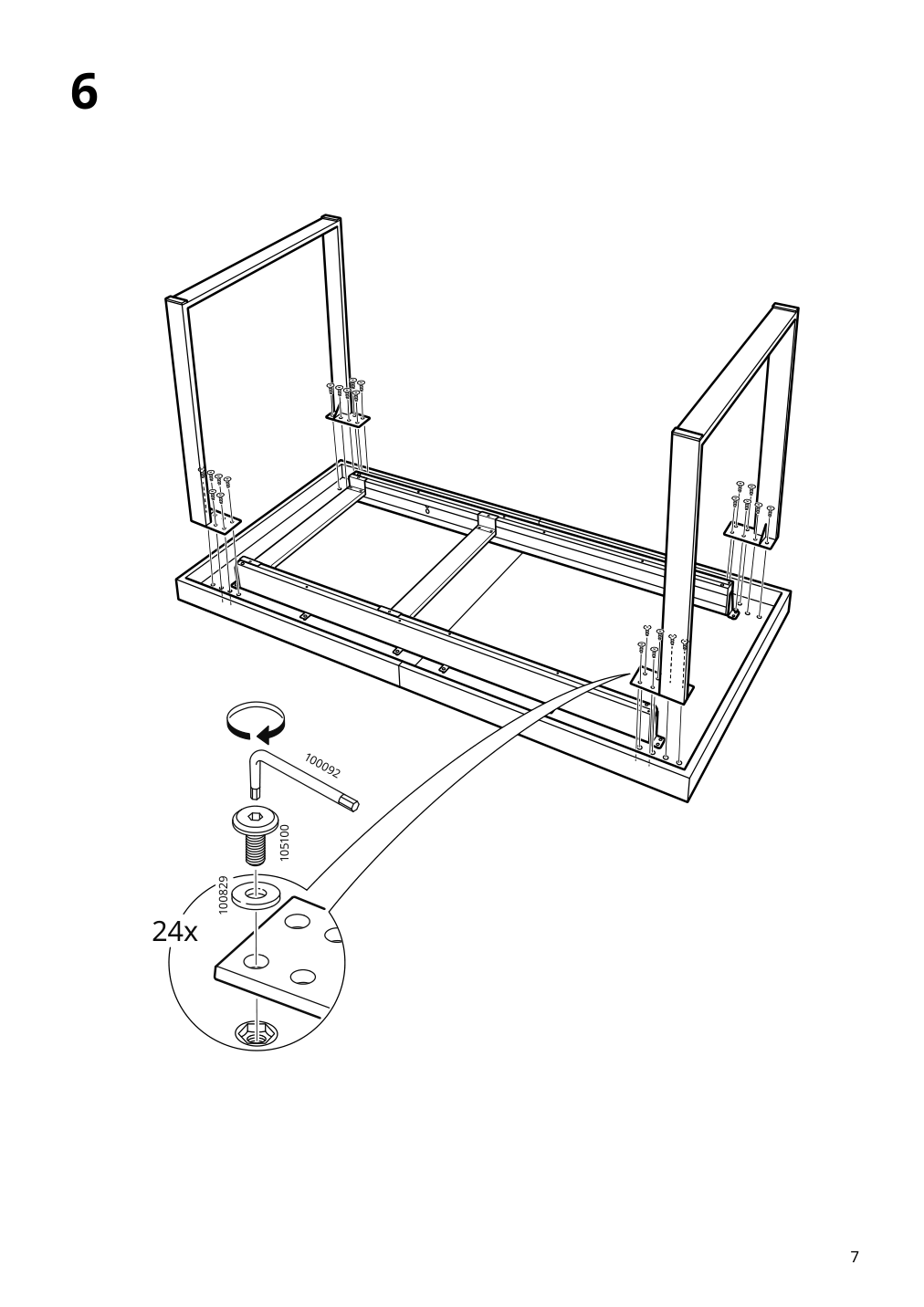 Assembly instructions for IKEA Tarsele extendable table oak veneer black | Page 7 - IKEA TARSELE extendable table 705.813.59